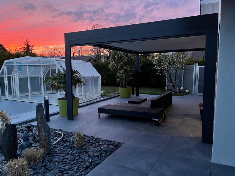 Pergola bioclimatique type S - CH-1470 Estavayer le lac